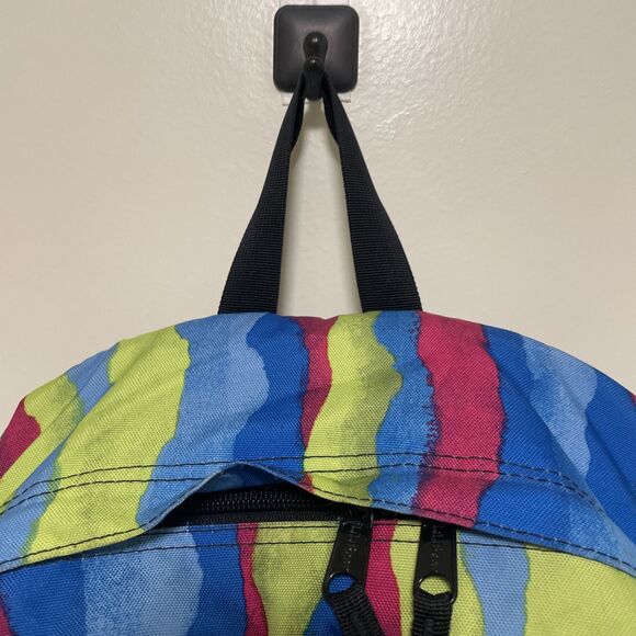 LL Bean Kids Junior Book Bag Backpack Multicolor School Reflective strip - Picture 4 of 11